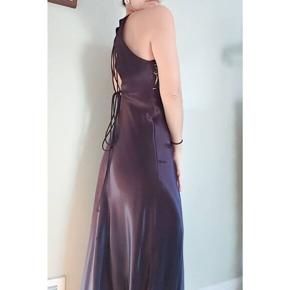 Vintage 90s Zum Zum by Niki Livas Purple Gown - Picture 2 of 5